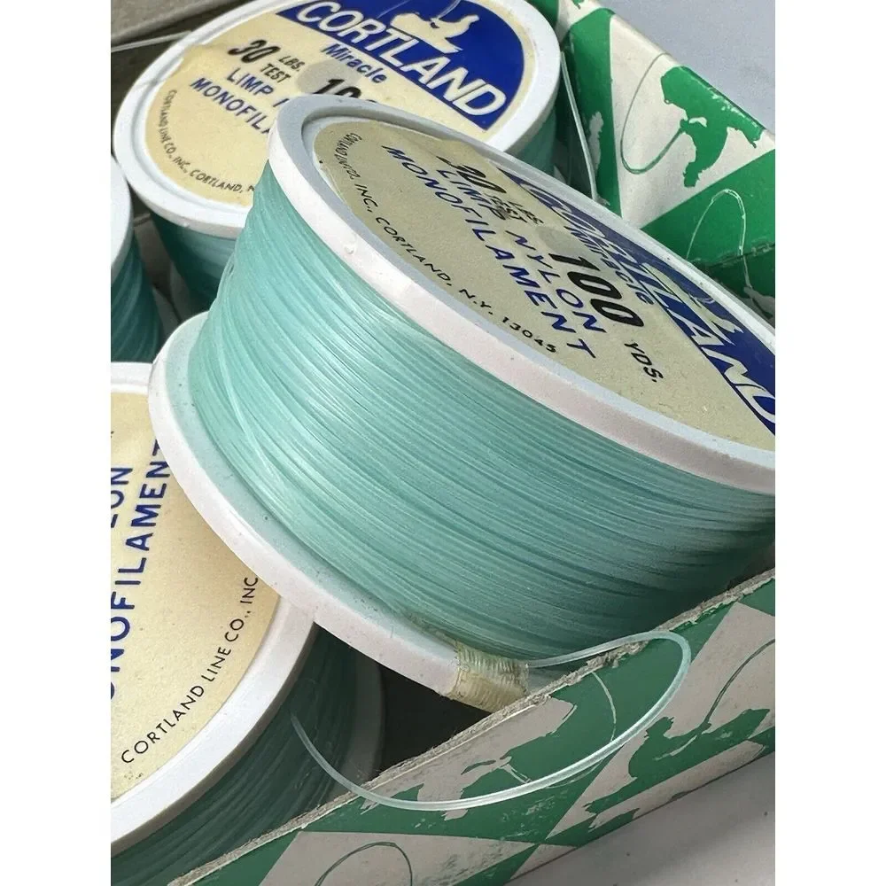 Cortland Miracle 30LB test 6-100yd Spools Limp Nylon Monofilament 6SL30‎ U.S.A